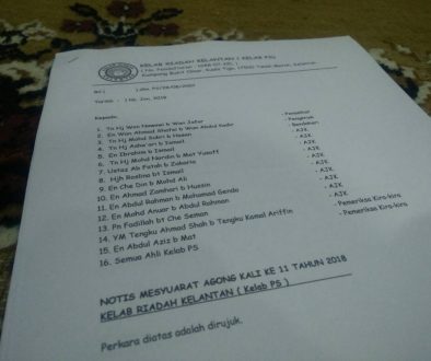 Mesyuarat Agung Kelab Riadah Kelantan (Kelab PS)